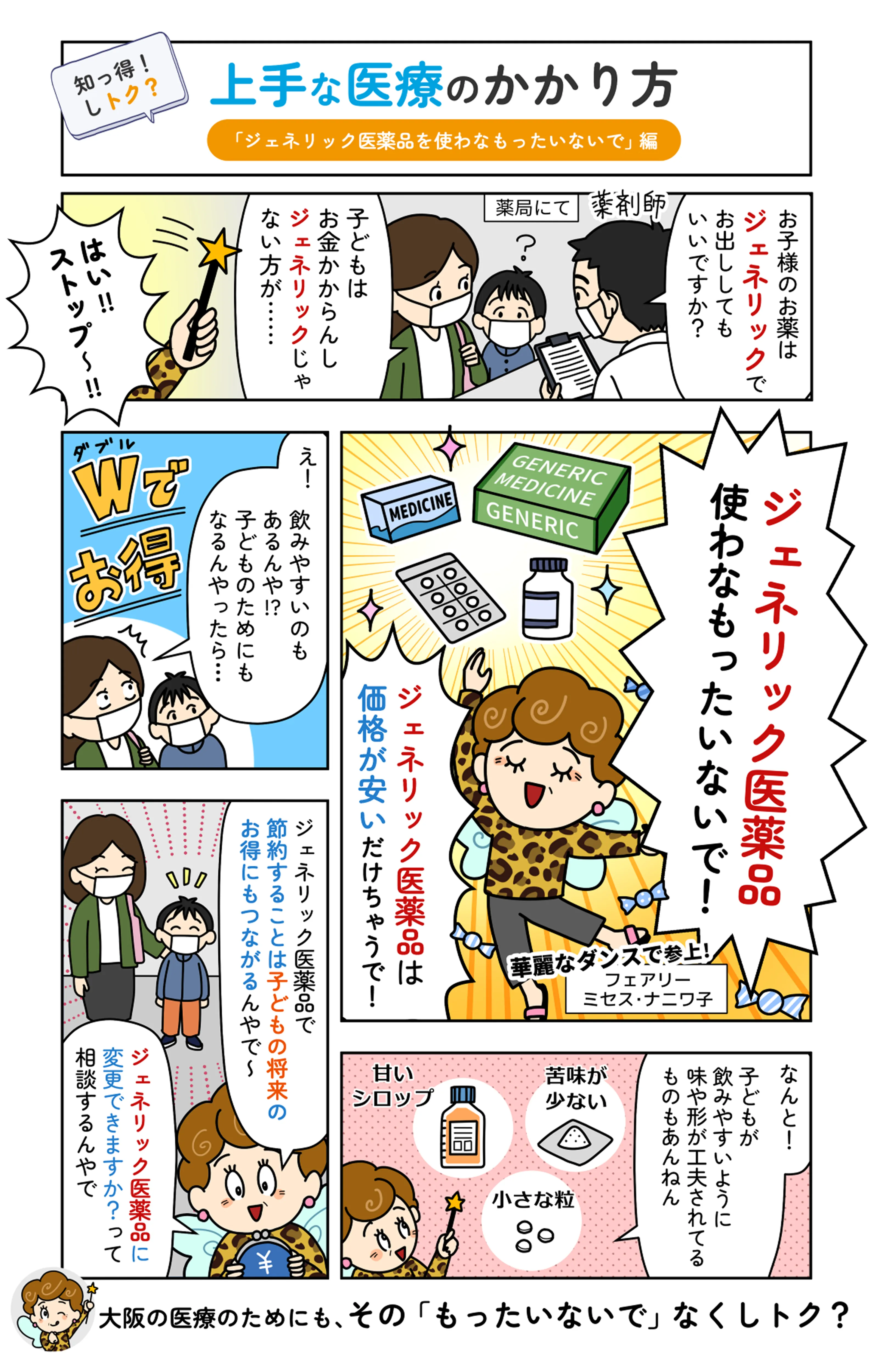 上手な医療のかかり方「ジェネリック医薬品を使わなもったいないで」編